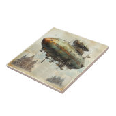  Steampunk Zeppelin (7) Tegeltje (Zijkant)