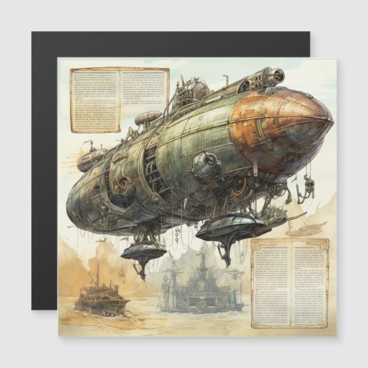  Steampunk Zeppelin (8) (Voorkant / Achterkant)