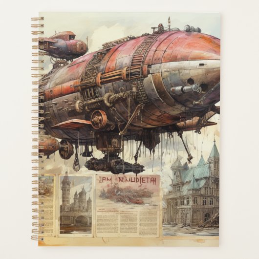  Steampunk Zeppelin (9) Planner (Voorkant)