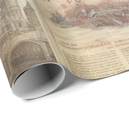  Steampunk Zeppelin (9) Tissue Paper Cadeaupapier (Rol Hoek)