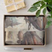 Steampunk Zeppelin (9) Tissue Paper Tissuepapier (Geschenk)