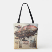  Steampunk Zeppelin (9) Tote Bag (Achterkant)
