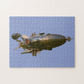 STEAMPUNK ZEPPELIN BLIMP JIGSAW PUZZZLE LEGPUZZEL (Horizontaal)