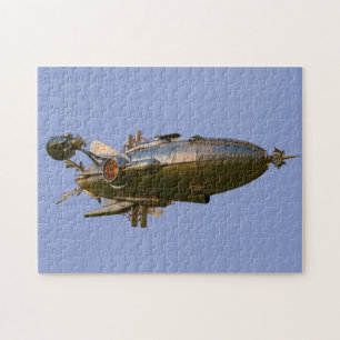 STEAMPUNK ZEPPELIN BLIMP JIGSAW PUZZZLE LEGPUZZEL