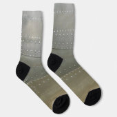 Steampunk zilver metaal met klinknagels sokken (Rechts)