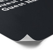 Steampunk  Zitkaart Bruiloft Poster (Hoek)