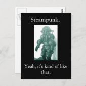 Steampunk. Zo is het. Briefkaart (Voorkant / Achterkant)