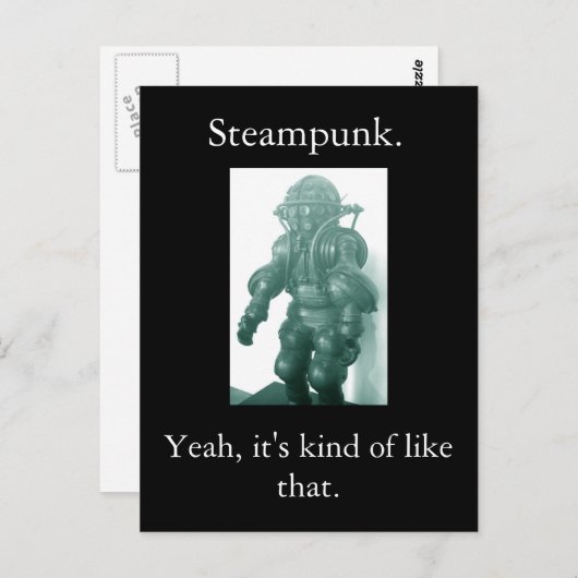 Steampunk. Zo is het. Briefkaart (Voorkant / Achterkant)