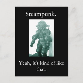 Steampunk. Zo is het. Briefkaart