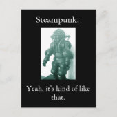 Steampunk. Zo is het. Briefkaart (Voorkant)