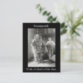 Steampunk. Zo is het. v2 Briefkaart (Staand voorkant)