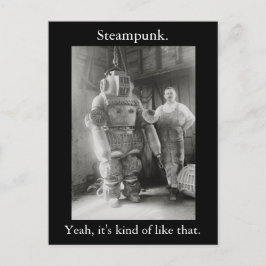 Steampunk. Zo is het. v2 Briefkaart