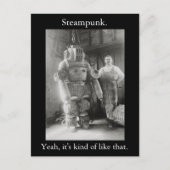 Steampunk. Zo is het. v2 Briefkaart (Voorkant)