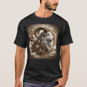 Steampunk Zodiac Steenbok T-shirt (Voorkant)
