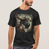 Steampunk Zodiac Taurus T-shirt (Voorkant)