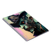 Steampunk Zombie Cowboy Notitieboek (Rechterzijde)
