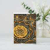 Steampunkbloem Briefkaart (Staand voorkant)