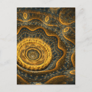 Steampunkbloem Briefkaart