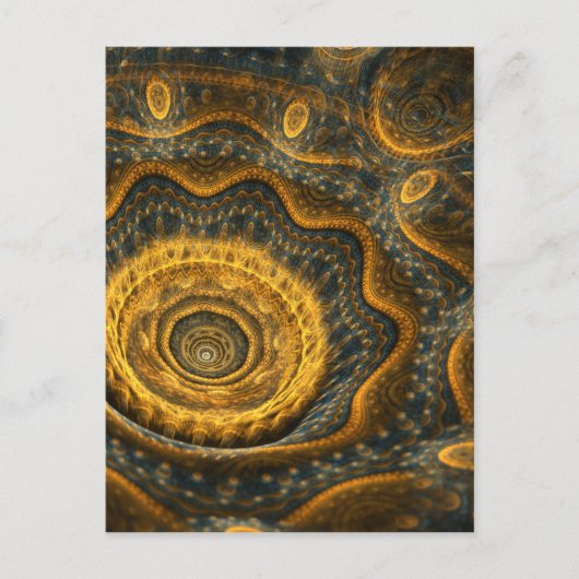 Steampunkbloem Briefkaart (Voorkant)