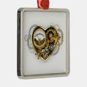 Steampunkhart met een manometer metalen ornament (Rechts)
