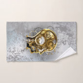 Steampunkhoofd met manometer bad handdoek (Handdoek)