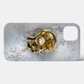 Steampunkhoofd met manometer Case-Mate iPhone case (Achterkant (horizontaal))
