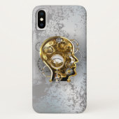 Steampunkhoofd met manometer Case-Mate iPhone case (Achterkant)