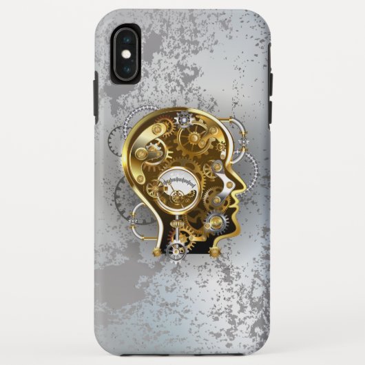Steampunkhoofd met manometer Case-Mate iPhone case (Achterkant)