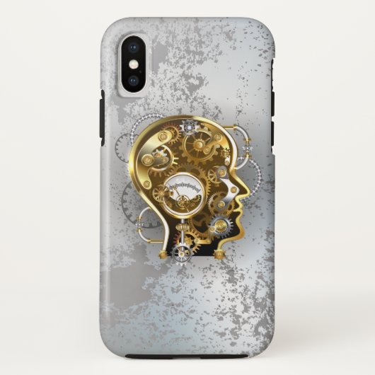 Steampunkhoofd met manometer Case-Mate iPhone case (Achterkant)