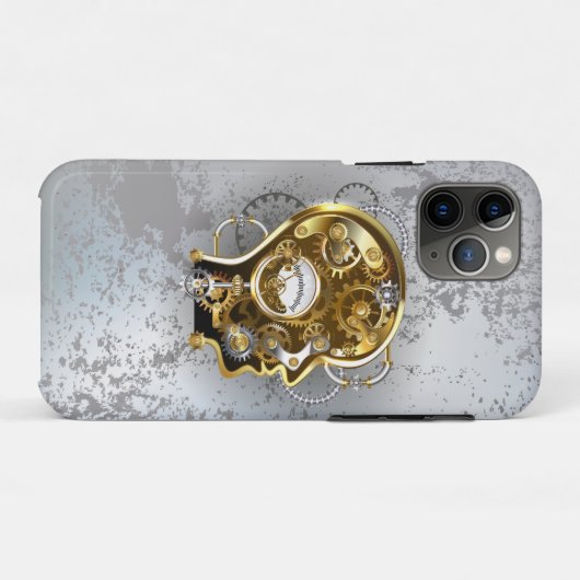 Steampunkhoofd met manometer Case-Mate iPhone case (Achterkant (horizontaal))