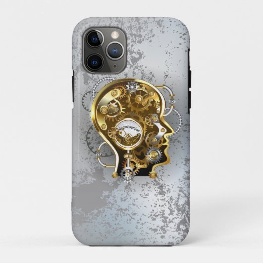 Steampunkhoofd met manometer Case-Mate iPhone case (Achterkant)