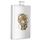 Steampunkhoofd met manometer flacon (Rechts)