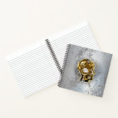 Steampunkhoofd met manometer notitieboek (Binnen)