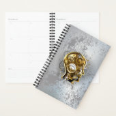 Steampunkhoofd met manometer planner (Display)