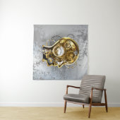 Steampunkhoofd met manometer wandkleed (In Situ (horizontaal))