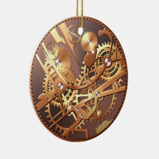 steampunkhorlogeversnellers keramisch ornament (Rechts)
