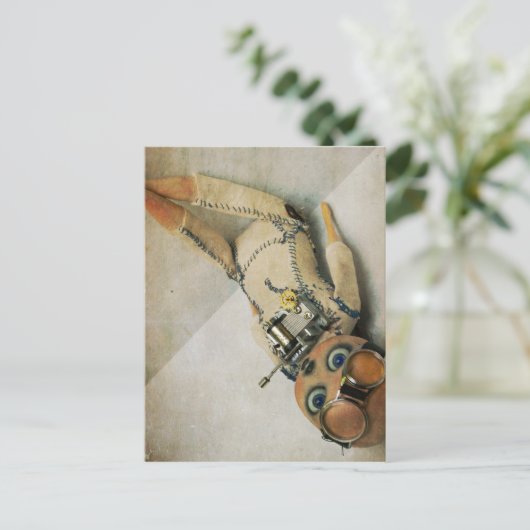 steampunkkaarten briefkaart (Staand voorkant)