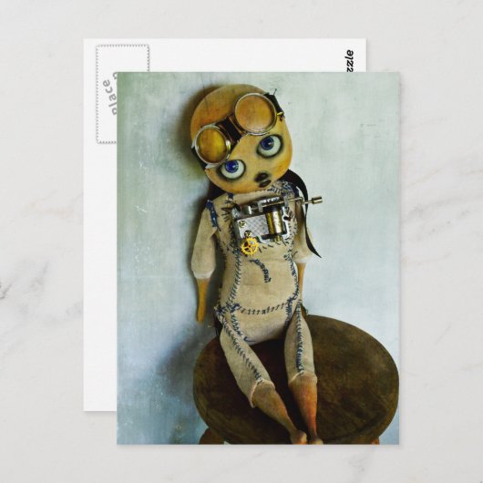 steampunkkaarten briefkaart (Voorkant / Achterkant)