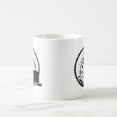 steampunkklok, versnelling, pet koffiemok (Center)