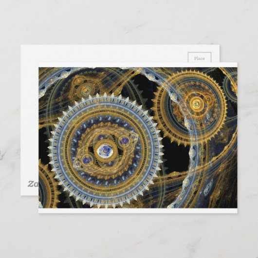 Steampunkmachine Briefkaart (Voorkant / Achterkant)