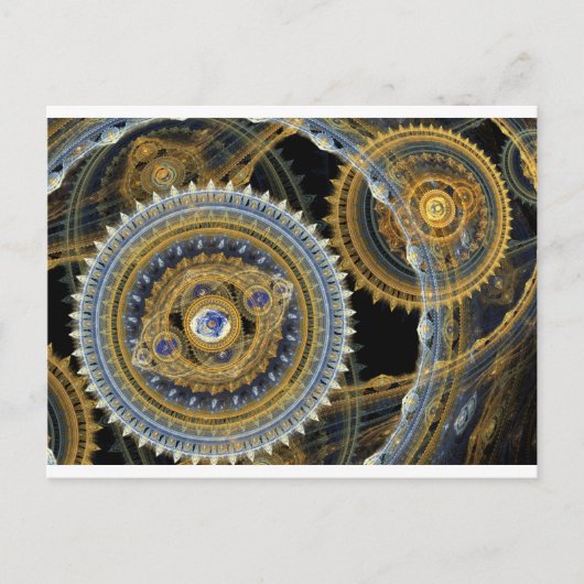 Steampunkmachine Briefkaart (Voorkant)