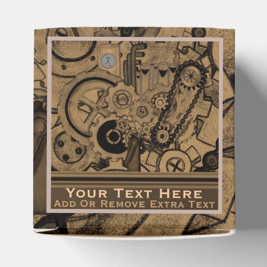 Steampunkmachines (Brassy) Bedankdoosjes (Bovenkant)