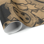 Steampunkmachines (Brassy) Cadeaupapier (Rol Hoek)