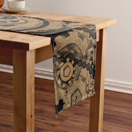 Steampunkmachines (Brassy) Lange Tafelloper (Voorbeeld)