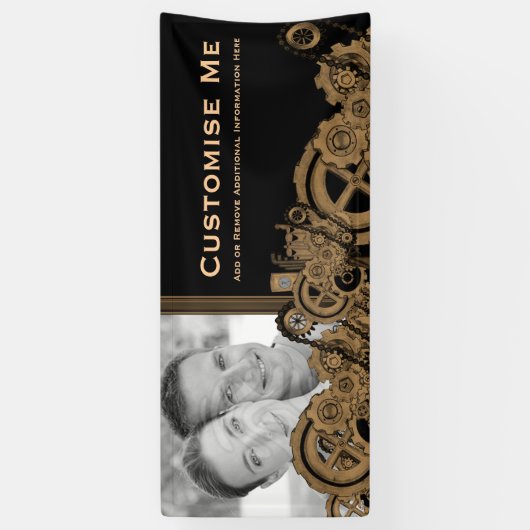 Steampunkmachines (Brassy) Spandoek (Verticaal)