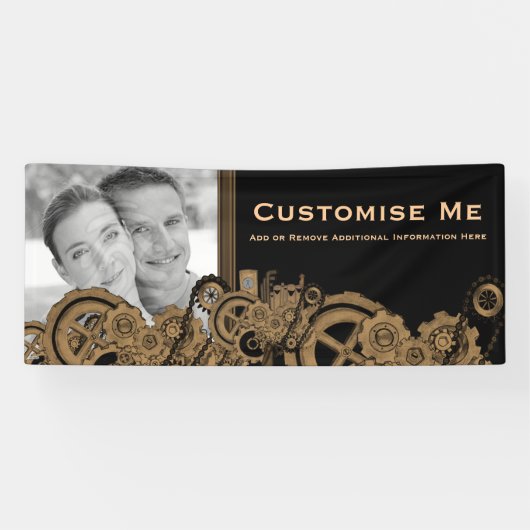 Steampunkmachines (Brassy) Spandoek (Horizontaal)