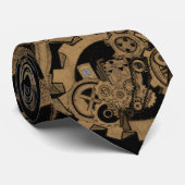 Steampunkmachines (Brassy) Stropdas (Opgerold)