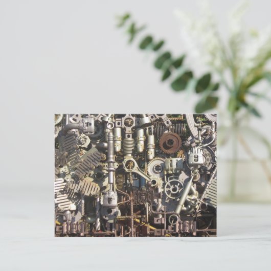 Steampunkmachines Briefkaart (Staand voorkant)