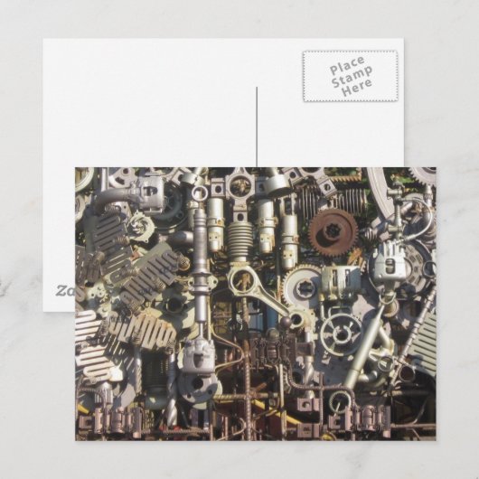 Steampunkmachines Briefkaart (Voorkant / Achterkant)