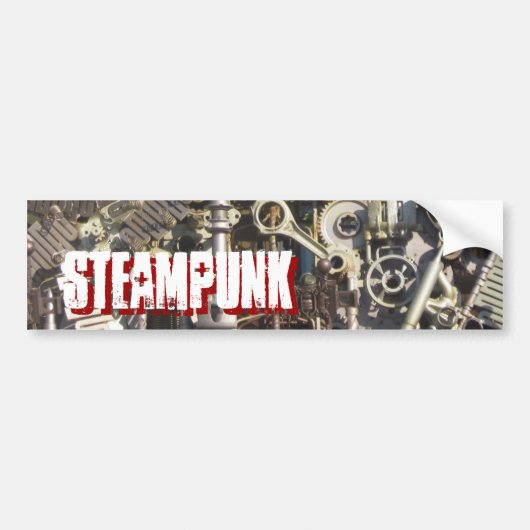 Steampunkmachines Bumpersticker (Voorkant)